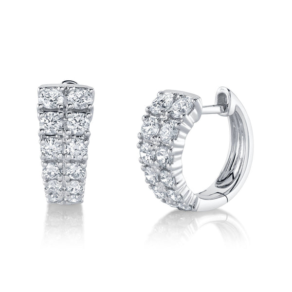 0.87CT DIAMOND HUGGIE EARRING