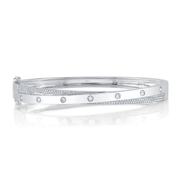 0.57CT DIAMOND PAVE BANGLE