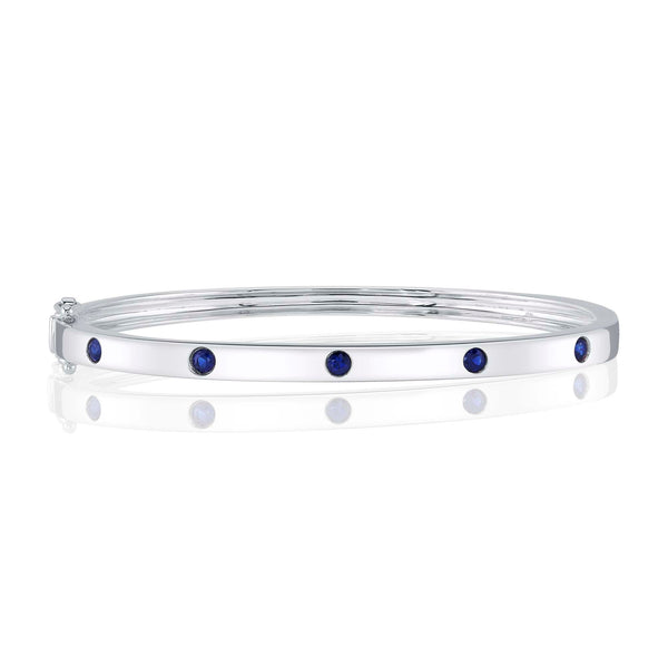 0.38CT BLUE SAPPHIRE BANGLE