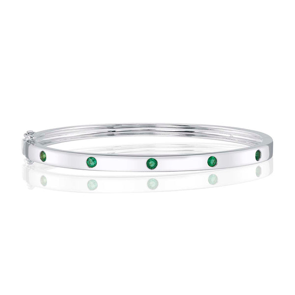 0.38CT EMERALD BANGLE