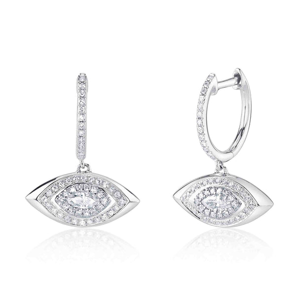 0.40CT DIAMOND MARQUISE EARRING