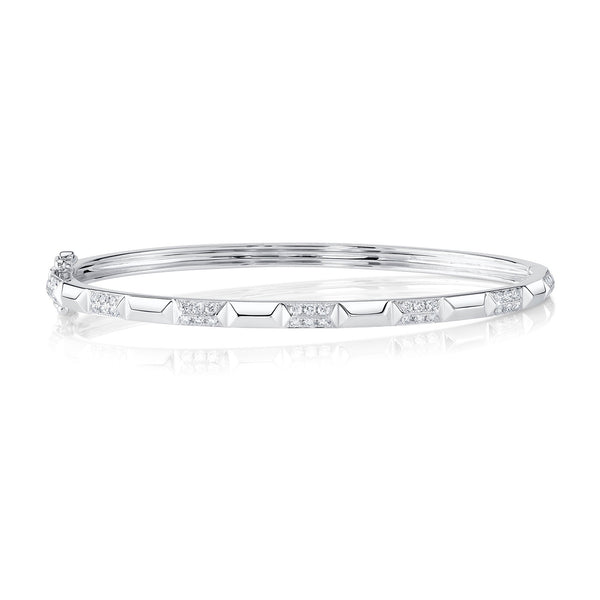 0.56CT DIAMOND GEO CUT BANGLE