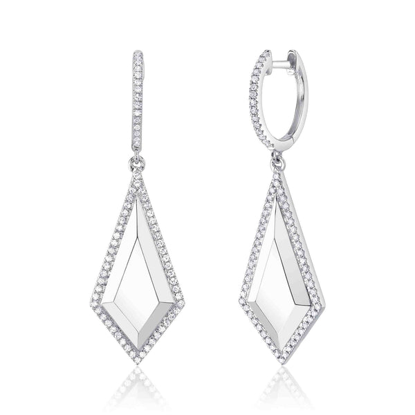 0.33CT DIAMOND GEO CUT EARRING