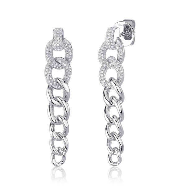 0.40CT DIAMOND LINK EARRING