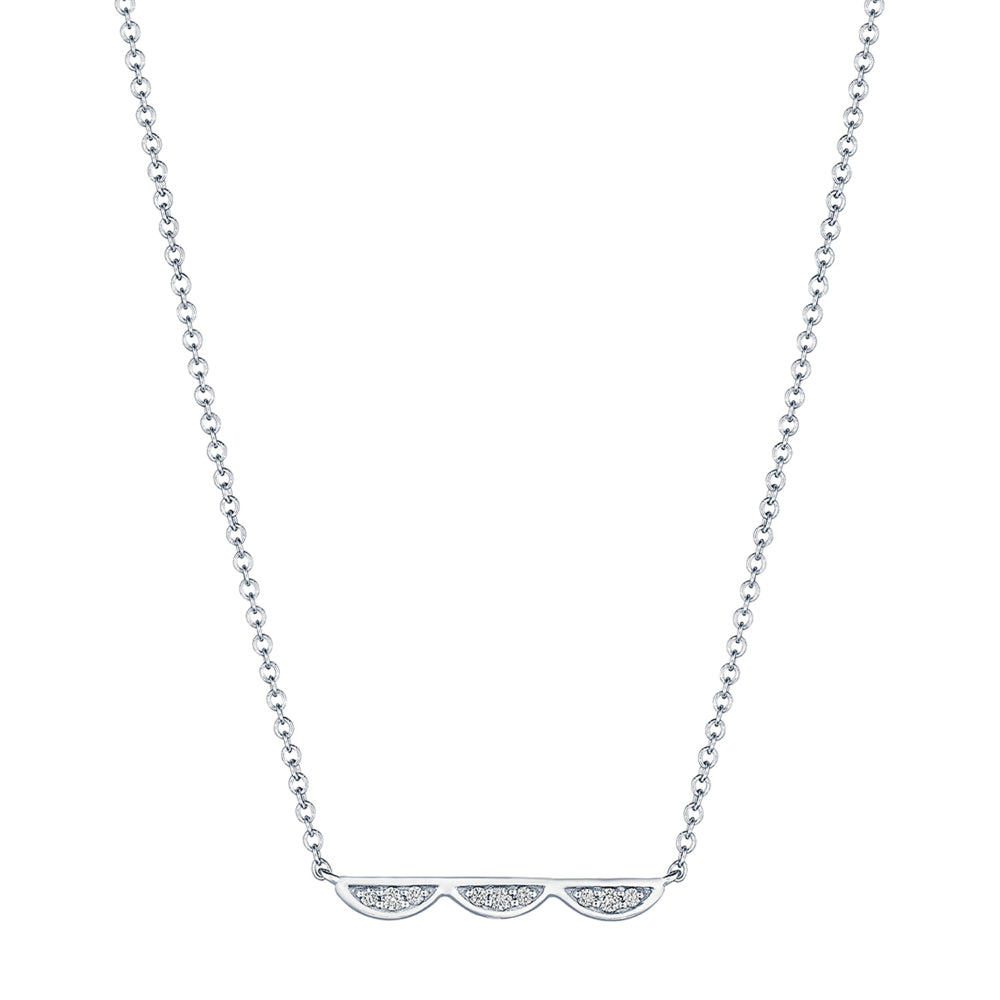 Tacori Closed Crescent Diamond Necklace - Petite