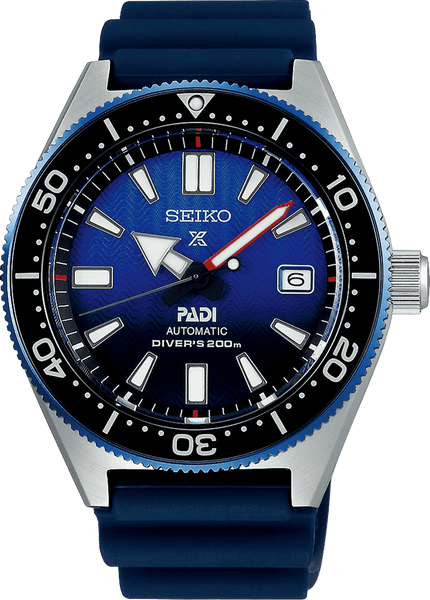 Seiko Prospex SPB071 PADI Special Edition Automatic Diver Blue Rubber Band