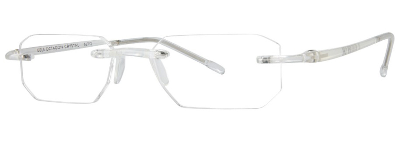 Scojo New York Readers Gels Octagon - Crystal Eyeglasses
