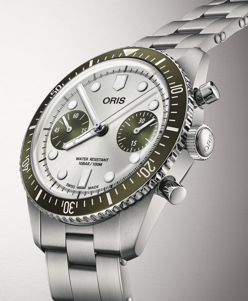 Oris Divers Sixty‑Five Chronograph Watch 01 771 7791 4051-07 8 20 18