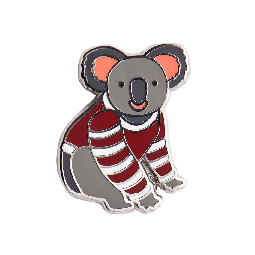 A Comfy Christmas Koala Enamel Pin By Erstwilder