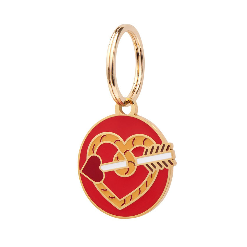 A Shot Through The Heart Enamel Pet Charm By Erstwilder