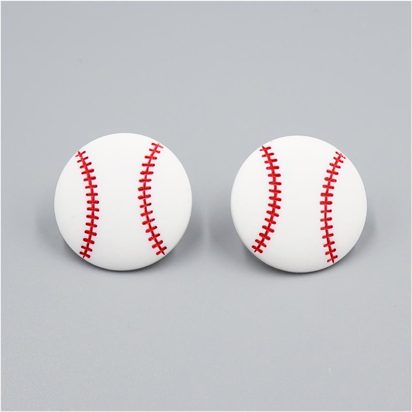 Acrylic Baseball Earrings