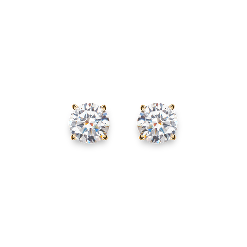 2 Carat Round Diamond Studs S1820301830-C-14kYG-OS-IND