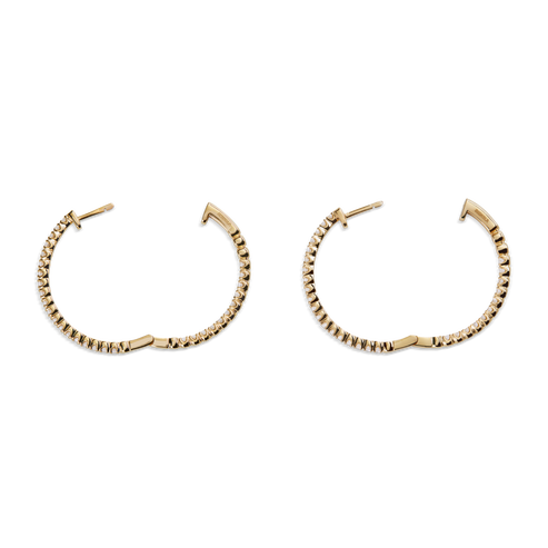 2 Carat Diamond Hoop Earrings S1820309327-C-14kYG-OS-IND