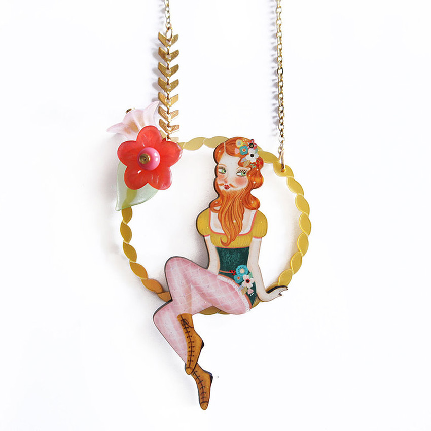The Bearded Woman Necklace By Laliblue