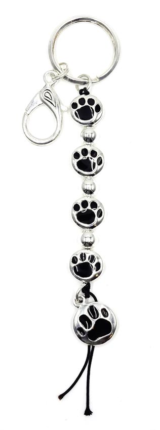 Black Paw Keychain