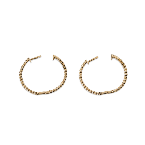 1 Carat Diamond Hoop Earrings S1820309323-C-14kYG-OS-IND