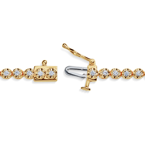 1 Carat Diamond Tennis Bracelet S1820301928-C-14kYG-OS-CHN