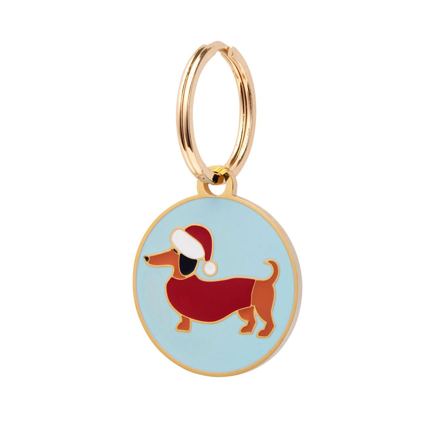 Christmas Spiffy Enamel Pet Charm By Erstwilder