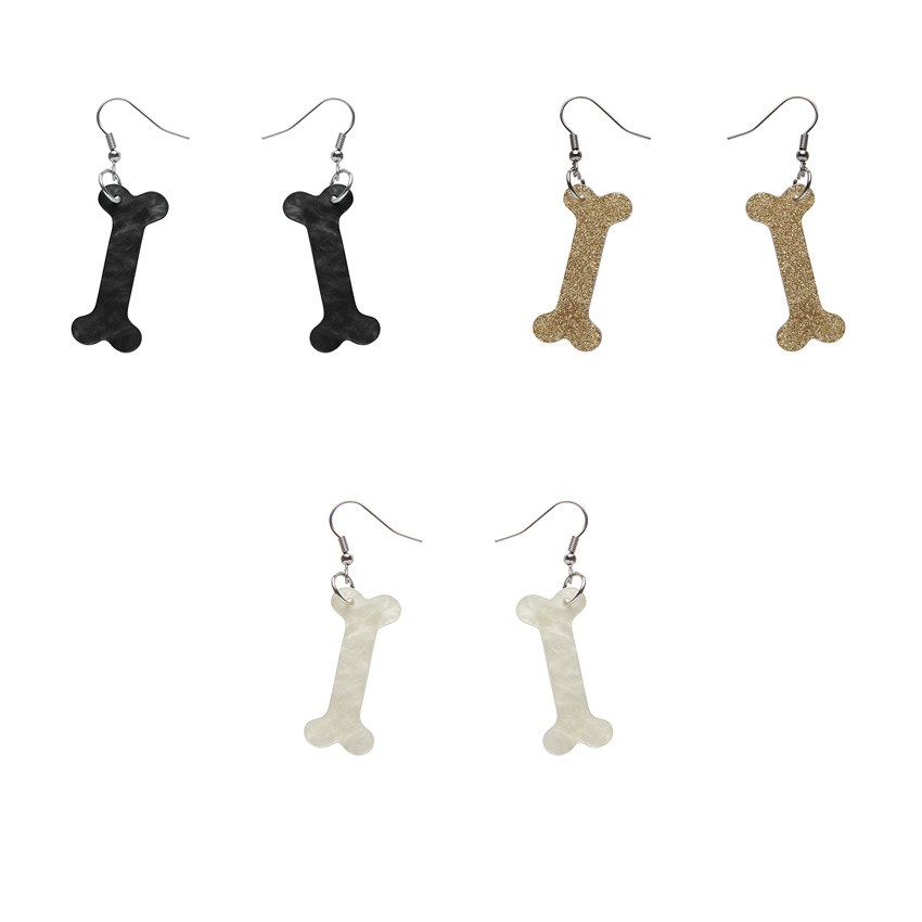 Dinosaur Bone Drop Earrings By Erstwilder - Pick Your Color!