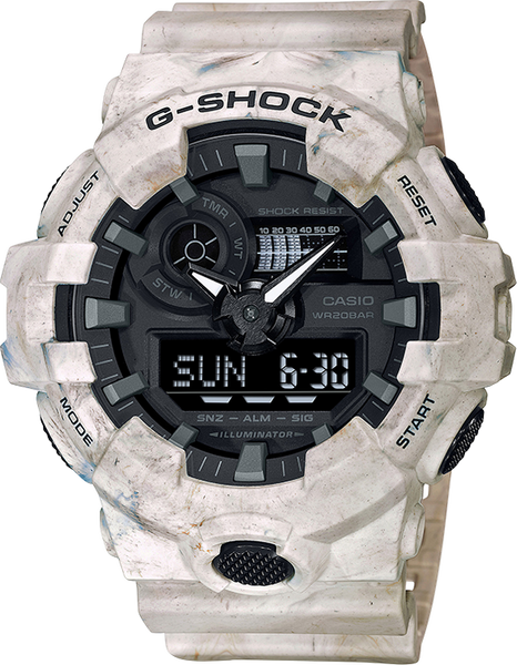 G-Shock A700WM-5A Utility Wave Marble Large Bezel