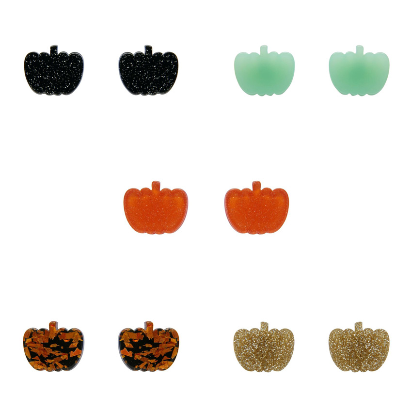 Pumpkin Stud Earrings By Erstwilder - Pick Your Color!