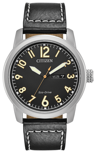 Citizen BM8471-01E Eco-Drive Chandler Day-Date Black Dial