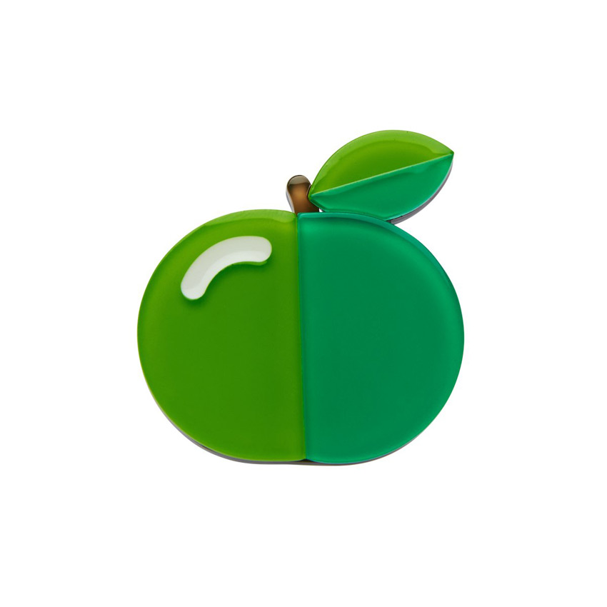 Fruit Salad Apple Mini Wiggles Brooch By Erstwilder - Imperfect