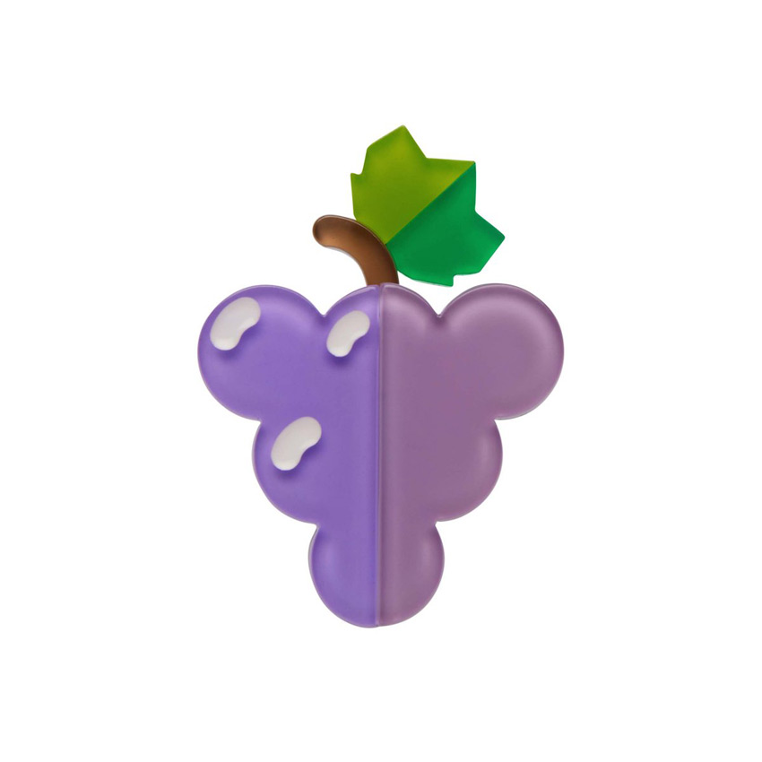 Fruit Salad Grapes Mini Wiggles Brooch By Erstwilder