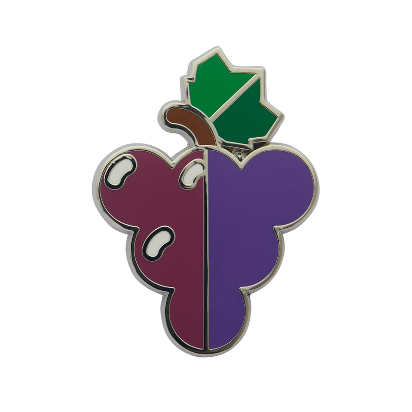 Fruit Salad Grapes Enamel Pin By Erstwilder