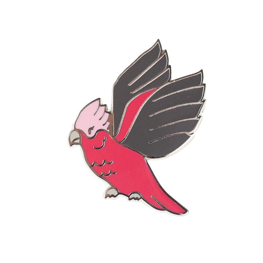 Girlberta Galah Enamel Pin By Erstwilder