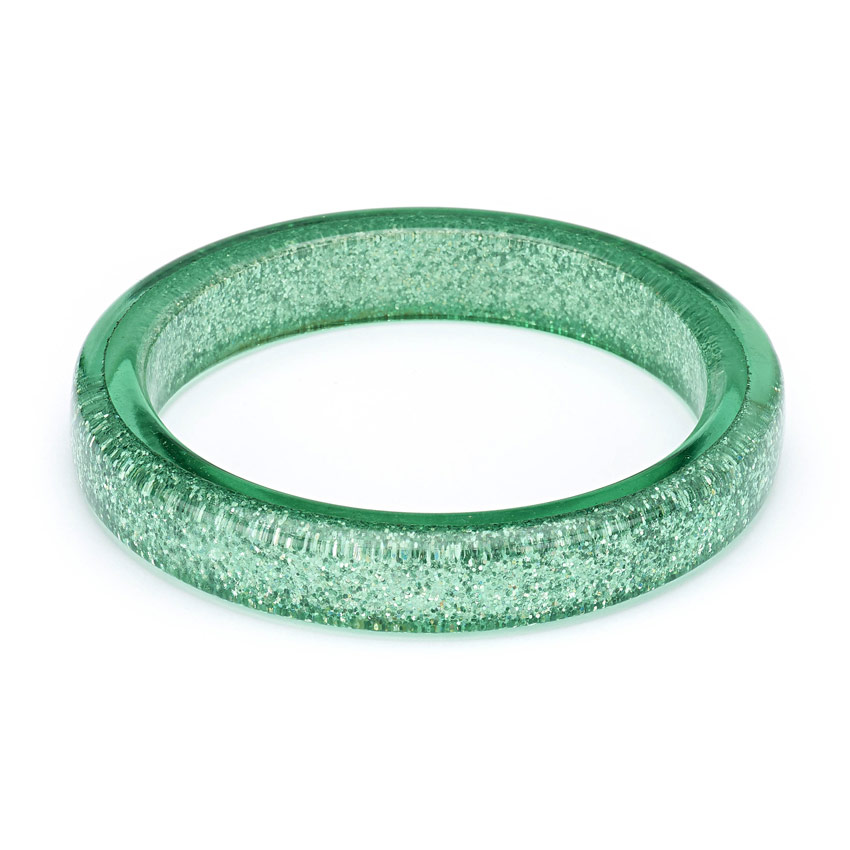 New Green Lagoon Glitter Bangle By Splendette