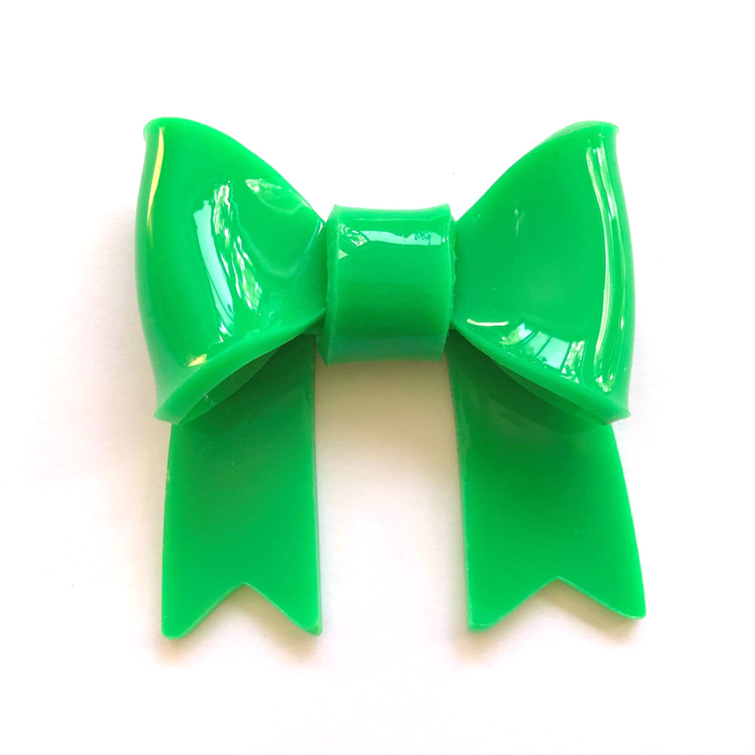 Green Small Bow Brooch By Coup de Colere