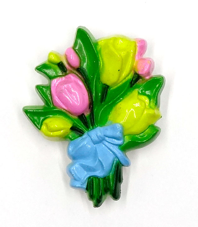 Vintage Hallmark Easter Tulips Pin 1975