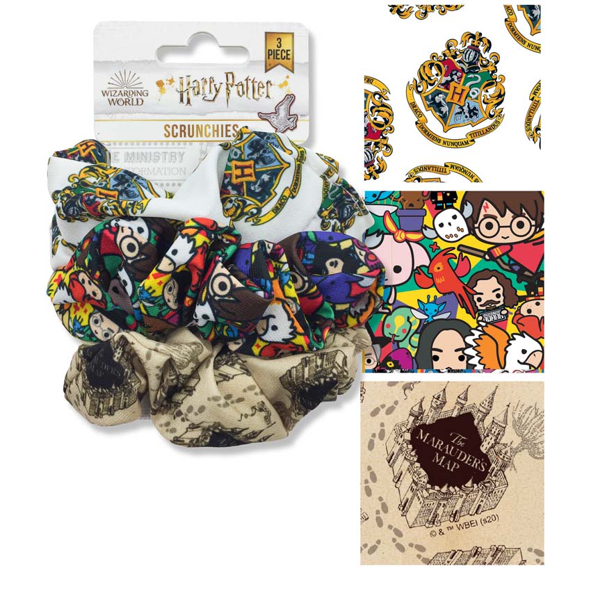 Harry Potter Hair Scrunchies Set Of Three
