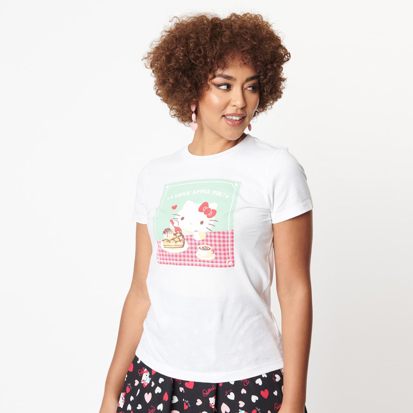 Hello Kitty X Unique Vintage I Love Apple Pie Tee