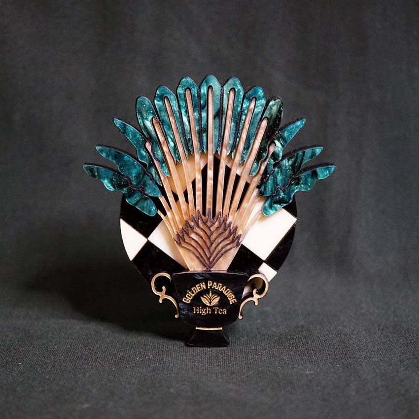 Palm Brooch By Lost Kiwi Designs