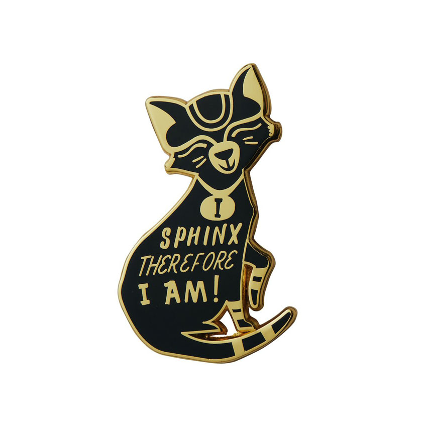 I Sphinx Therefore I am Enamel Pin By Erstwilder X Liz Harry