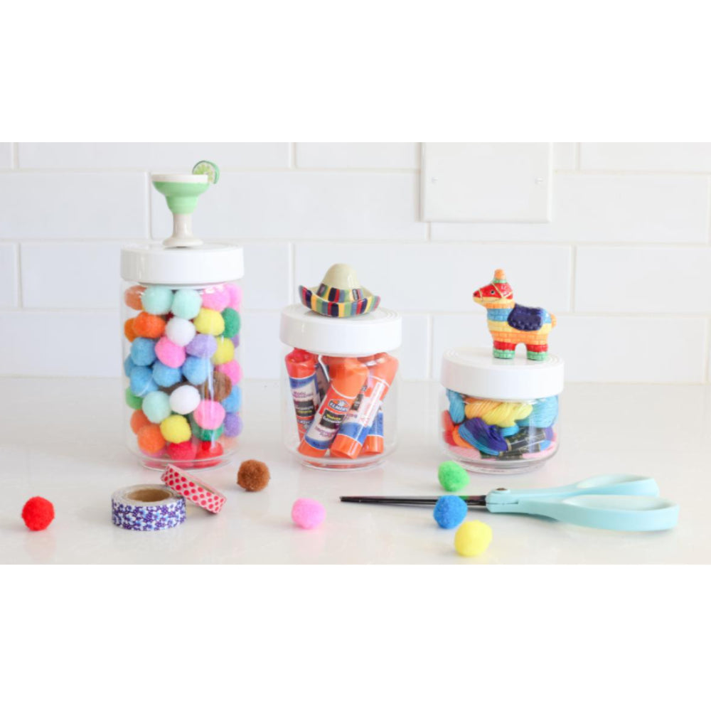 Nora Fleming Pinstripe Canister with Melamine Lid