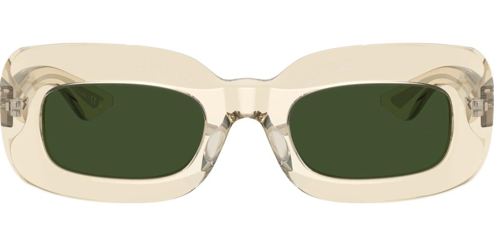 1966C OV 5548SU Yellow Rectangle Sunglasses