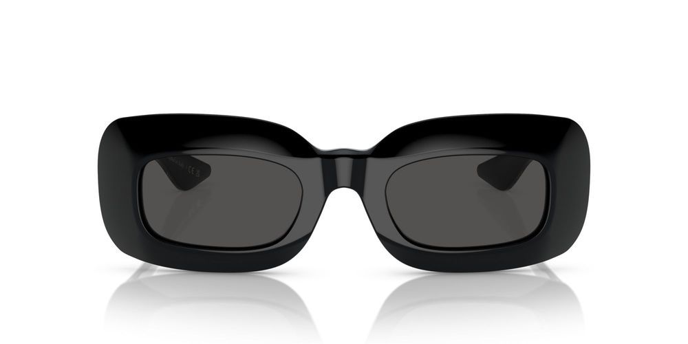 1966C OV 5548SU Black Rectangle Sunglasses