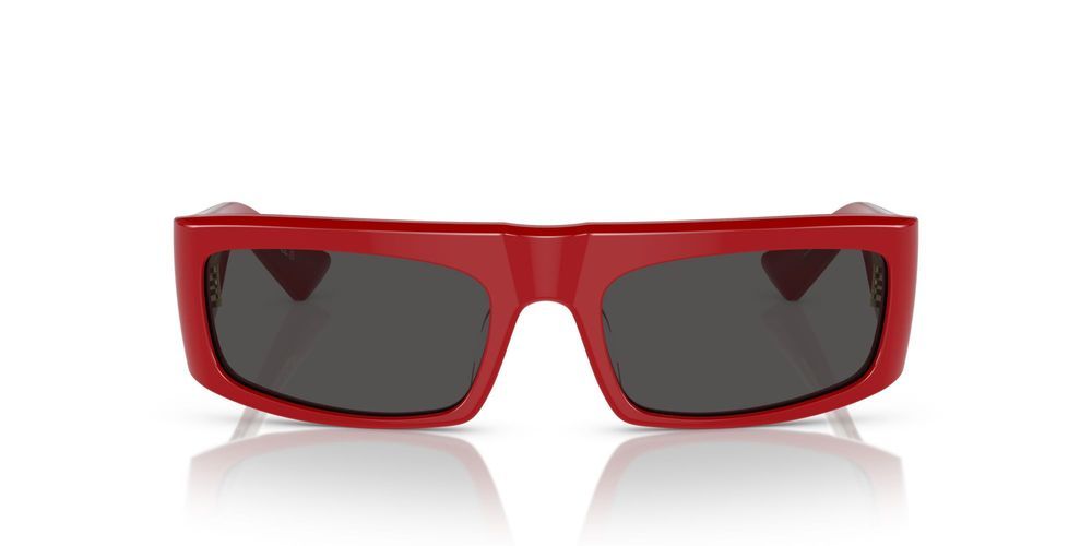 1979C OV 5549SU Red Rectangle Sunglasses