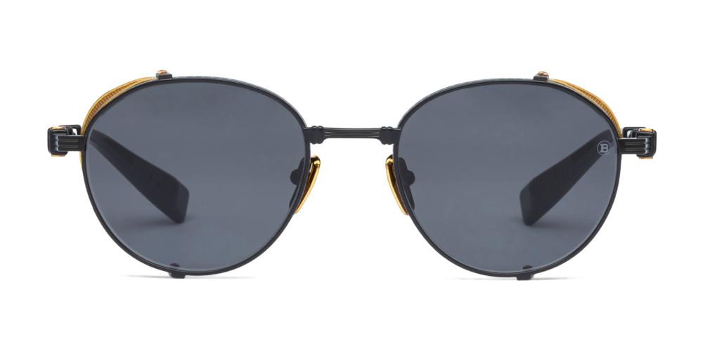 BRIGADE - I Black Round Sunglasses