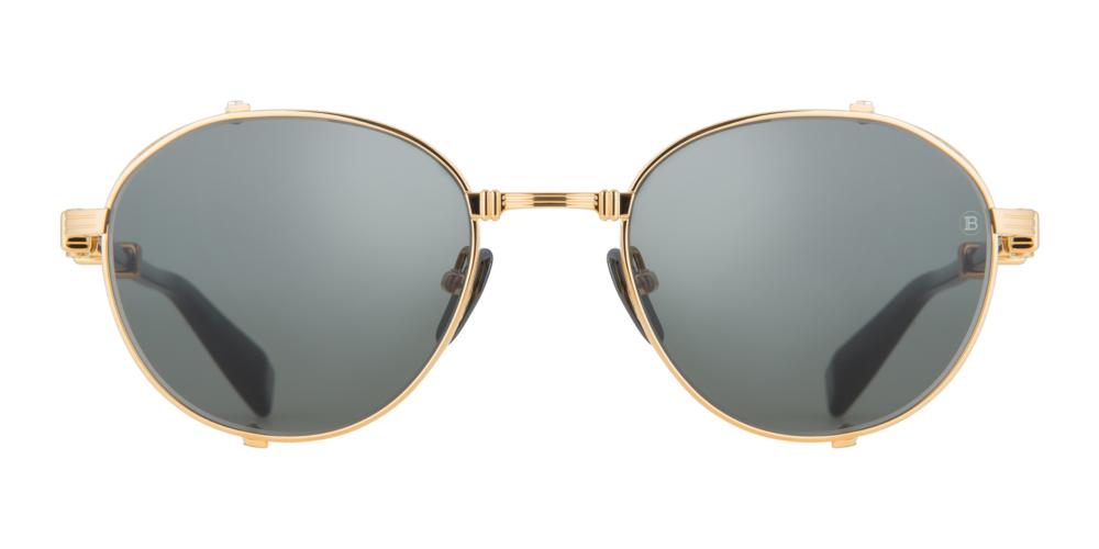 BRIGADE - I Gold Round Sunglasses