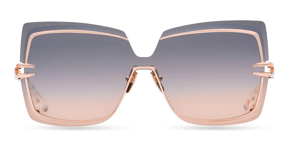 BROKYN Gold Oversize Sunglasses