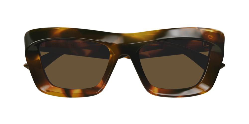 BV1283S Havana Squared Sunglasses