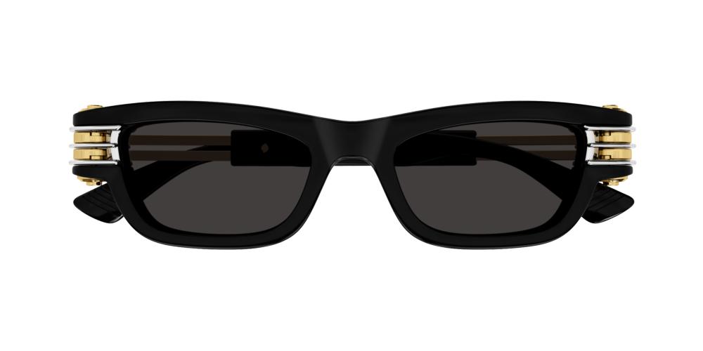 BV1308S Black Rectangle Sunglasses