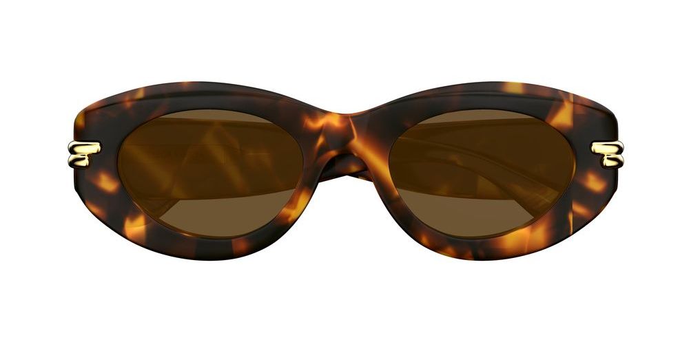 BV1322S Havana Oval Sunglasses