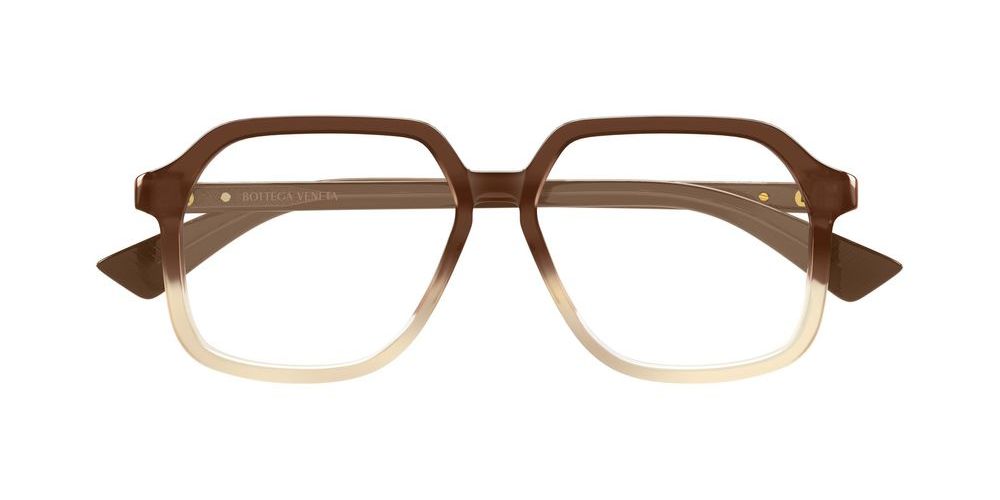 BV1329O Brown Geometric Eyeglasses