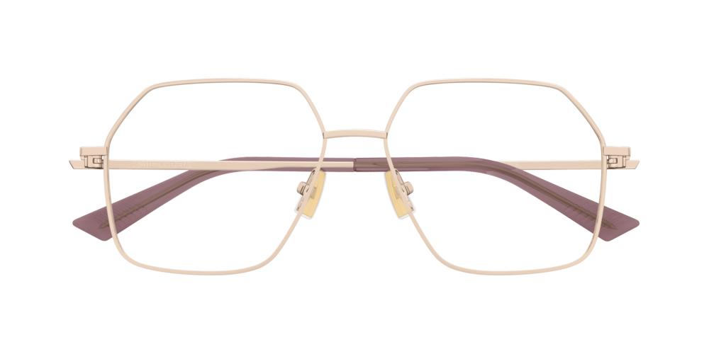 BV1332O Rose Gold Geometric Eyeglasses