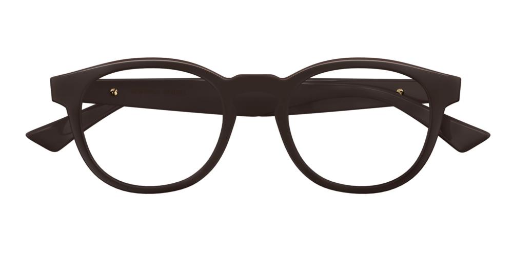 BV1339O Brown Round Eyeglasses